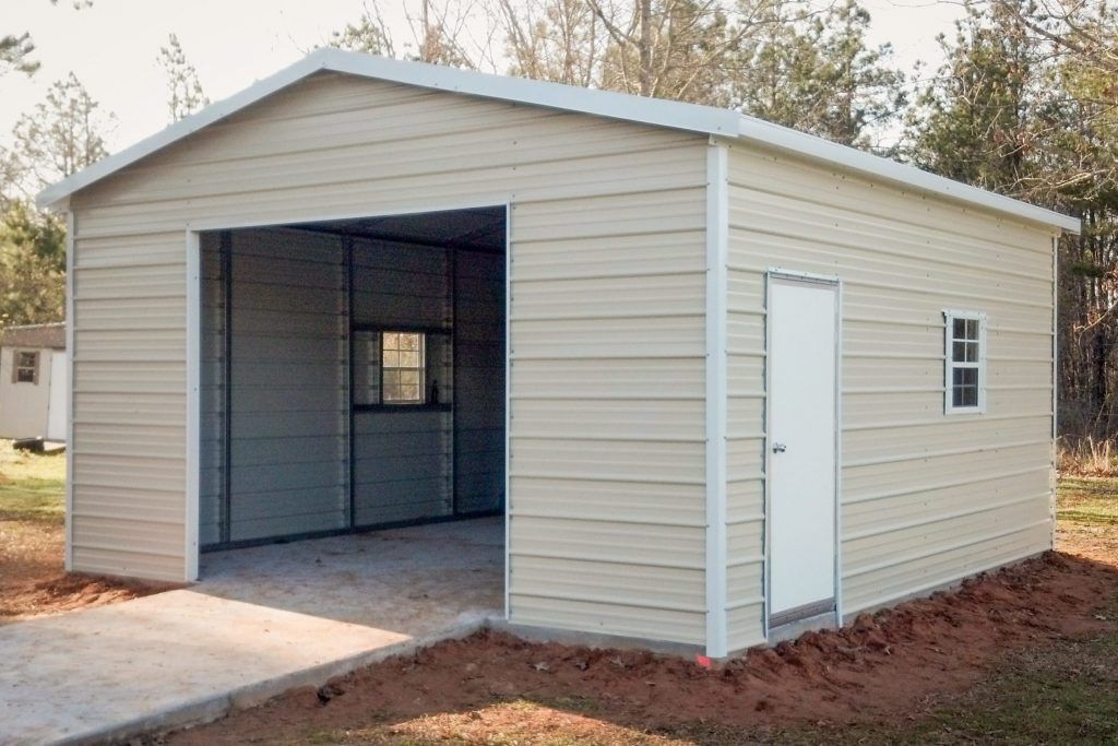 What size is a metal garage?