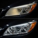 Headlight heavy manual restoration