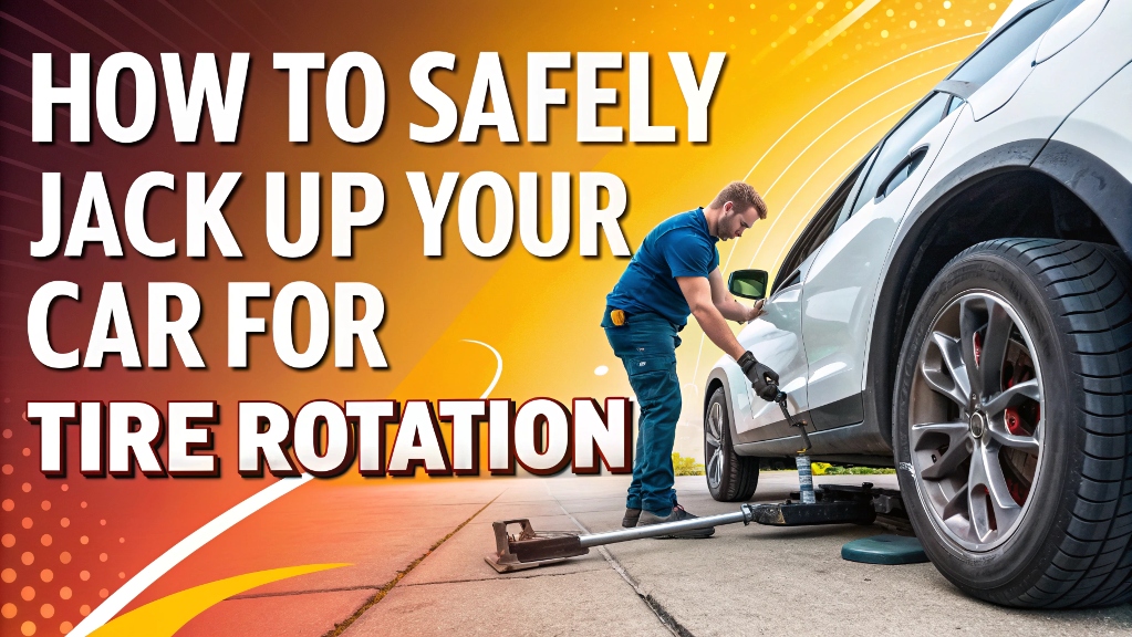 How to jack a car for tire rotation