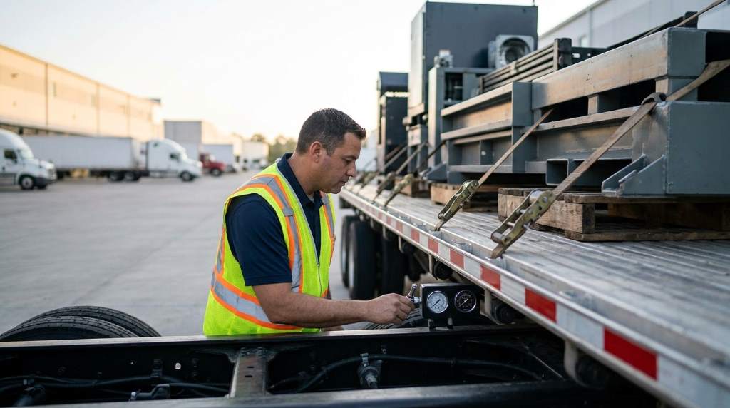 Certified truck scale measuring commercial vehicle axle weights